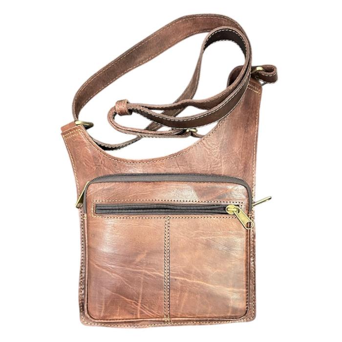 Bandolera unisex de piel de cabra - Look Todo Piel