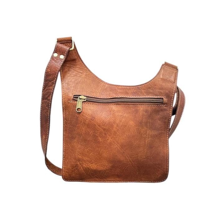 Bandolera unisex de piel de cabra - Look Todo Piel