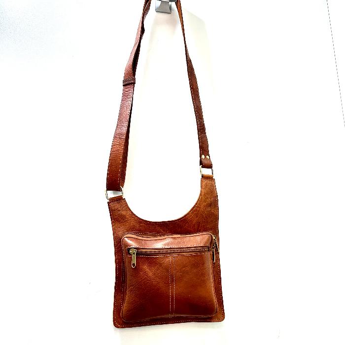 Bandolera unisex de piel de cabra - Look Todo Piel