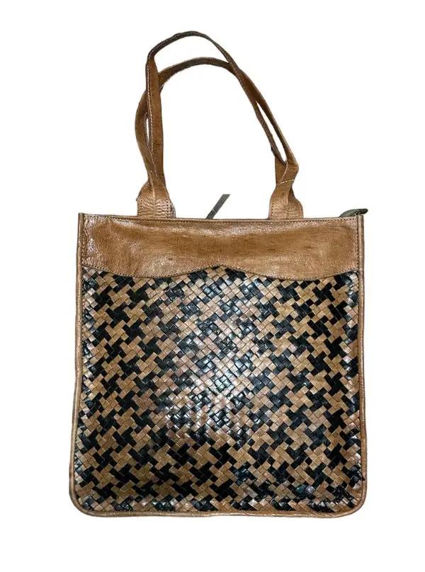 Bolso Arts con asas hecho a mano de piel natural, super cómodo - Look Todo Piel