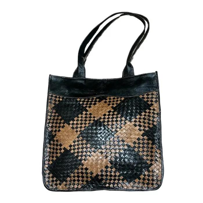 Bolso Arts con asas hecho a mano de piel natural, super cómodo - Look Todo Piel