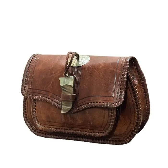 Bolso alambra hecho a mano de piel natural para mujer - Look Todo Piel