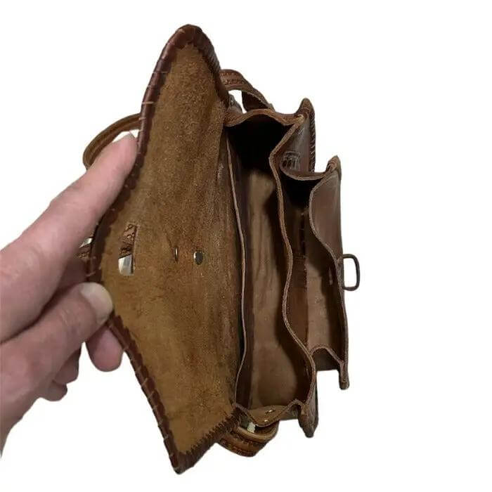 Bolso alambra hecho a mano de piel natural para mujer - Look Todo Piel
