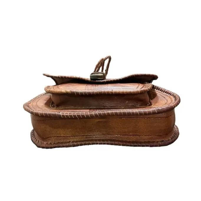 Bolso alambra hecho a mano de piel natural para mujer - Look Todo Piel
