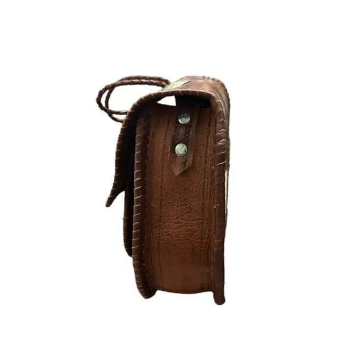 Bolso alambra hecho a mano de piel natural para mujer - Look Todo Piel