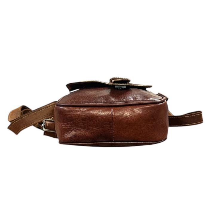 Bolso bandolera artesanal de piel de cabra marroquí - Look Todo Piel