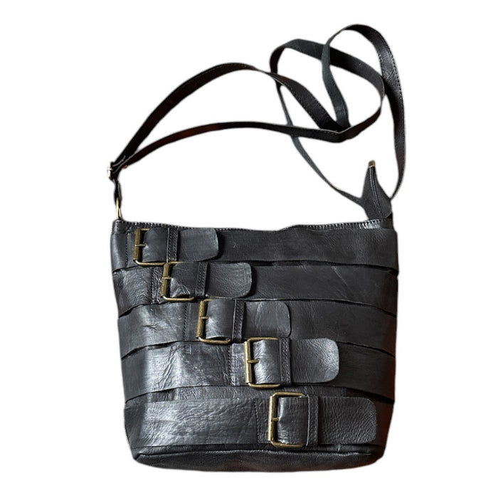 Bolso bandolera de Cuero Marroquí Artesanal - Look Todo Piel