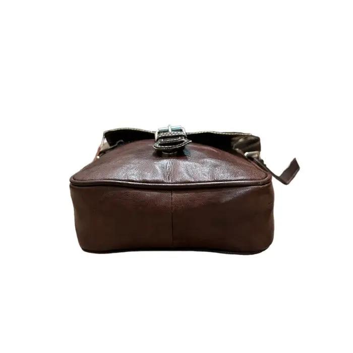 Bolso cruzado artesanal de piel natural. - Look Todo Piel