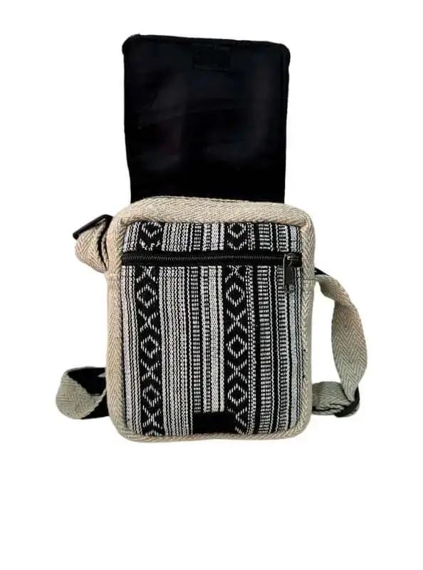 Bolso cruzado de algodón artesanal unisex - Look Todo Piel