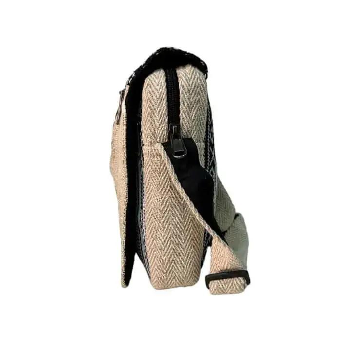 Bolso cruzado de algodón artesanal unisex - Look Todo Piel