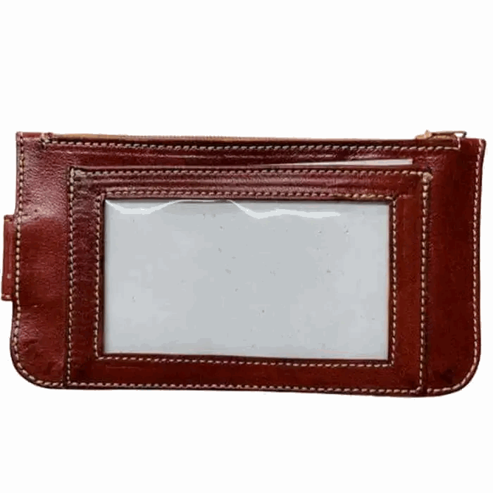 Cartera artesanal de piel natural - Look Todo Piel