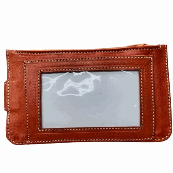 Cartera artesanal de piel natural - Look Todo Piel