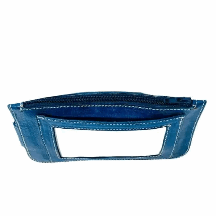 Cartera artesanal de piel natural - Look Todo Piel