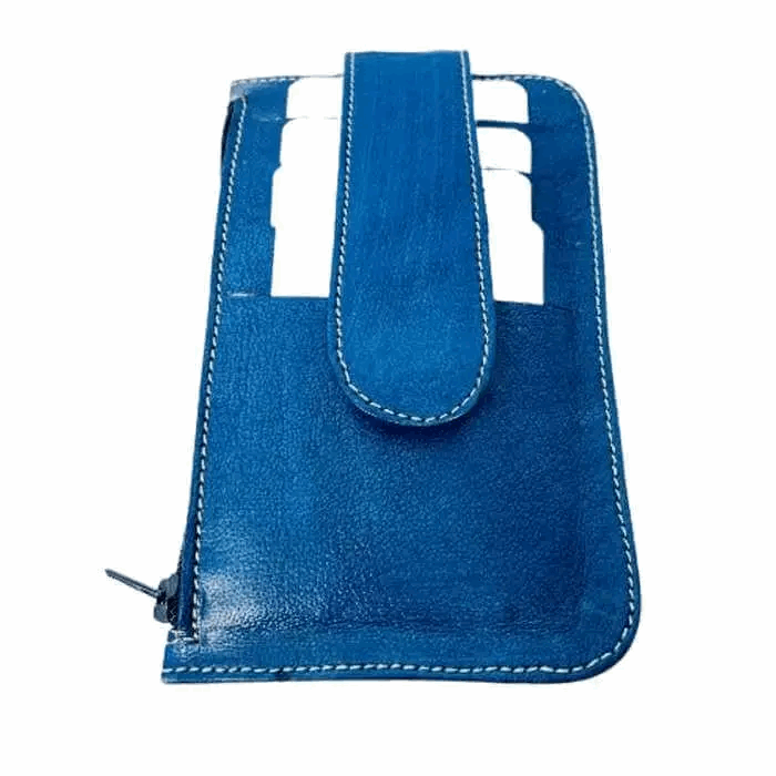 Cartera artesanal de piel natural - Look Todo Piel