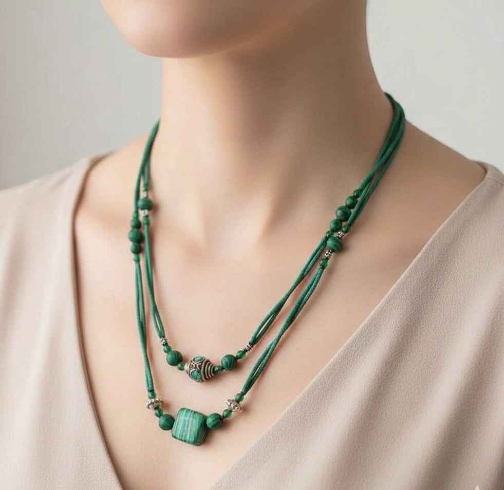 Collar Bali malaquita