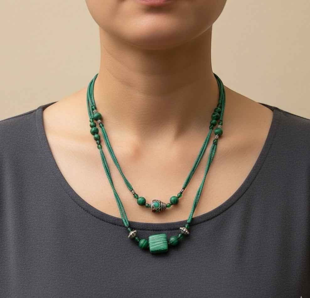 Collar Bali malaquita