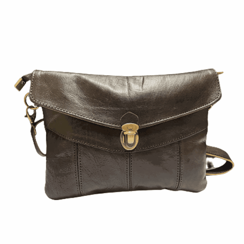 Descubre la elegancia del bolso bandolera en piel natural 