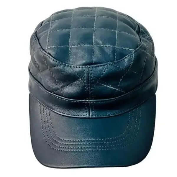 Gorra unisex de piel natural ajustable - Look Todo Piel