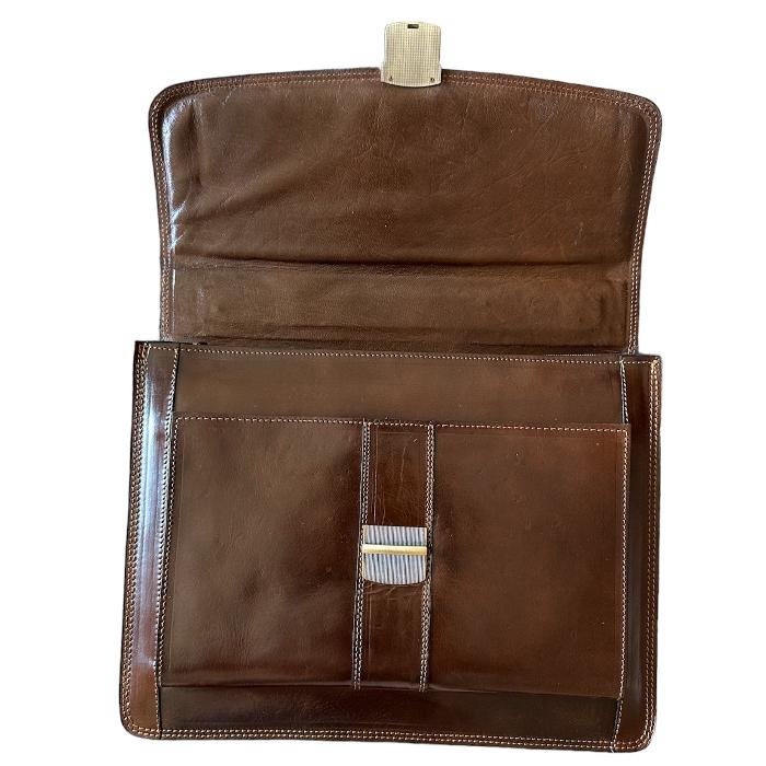 Maletín cartera elegante de cuero natural - kotubia