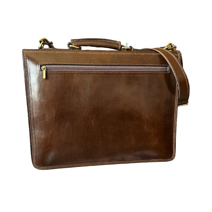 Maletín cartera elegante de cuero natural - kotubia