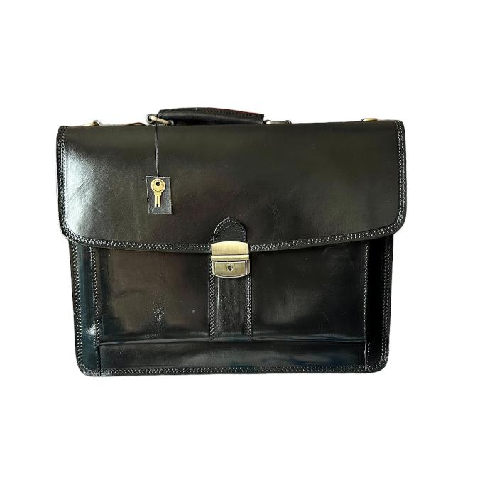 Maletín cartera elegante de cuero natural - kotubia