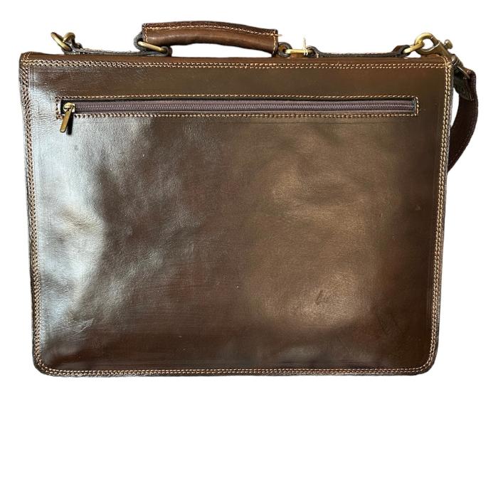 Maletín cartera elegante de cuero natural super cómodo - kotubia