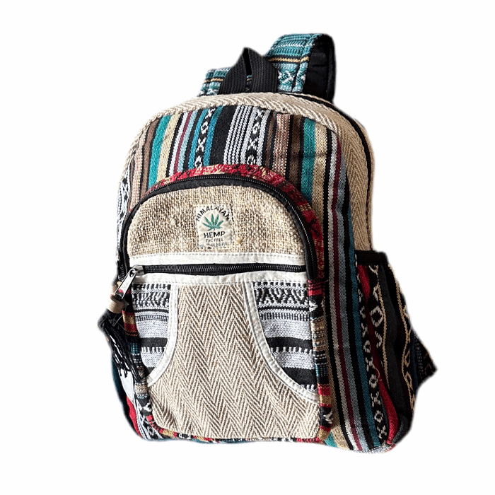 Mochila artesanal de algodón natural. (Unisex) - Look Todo Piel