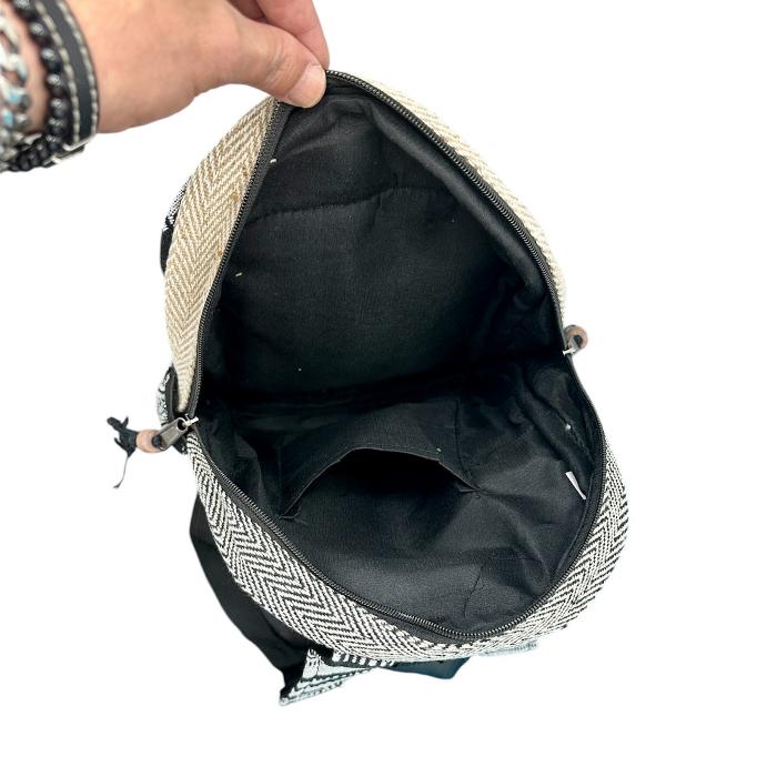 Mochila Nepal unisex  de Algodón 100% natural. - Look Todo Piel