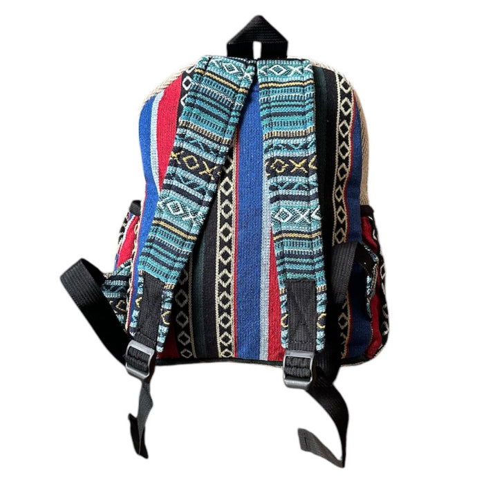 Mochila artesanal de algodón natural. (Unisex) - Look Todo Piel