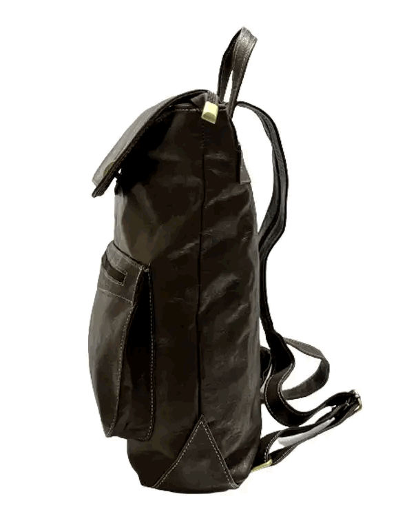 Mochila  de cuero natural. Mochila  unisex - Vivalera