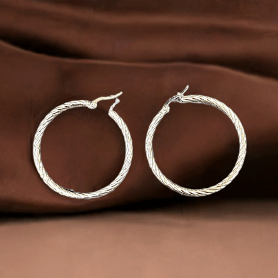 Pendientes de acero inoxidable mujer