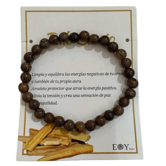 Pulsera Palo Santo unisex - Look Todo Piel